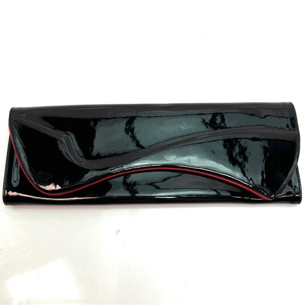 Christian Louboutin Pigalle Patent Clutch Pristine